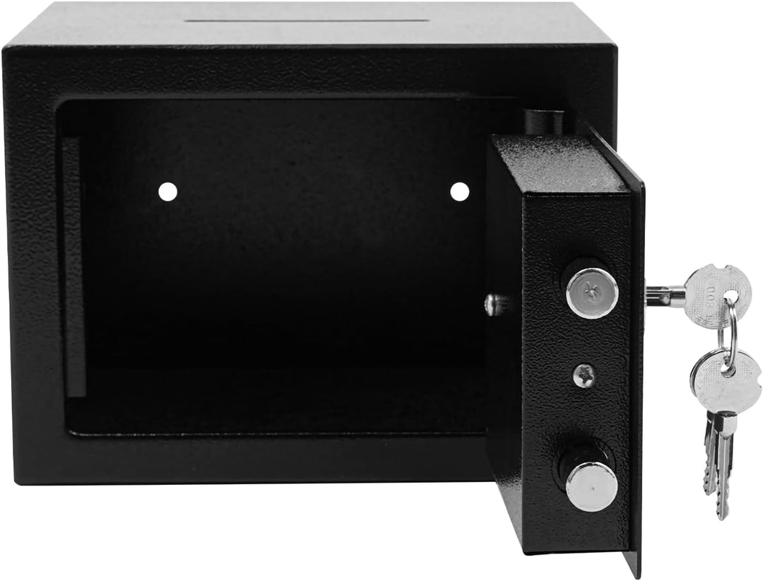 Safe Tresor Klein - Möbeltresor mit Schlüssel Safe Geldschrank 23x17x17cm feuerfest für Schmuck, Bar