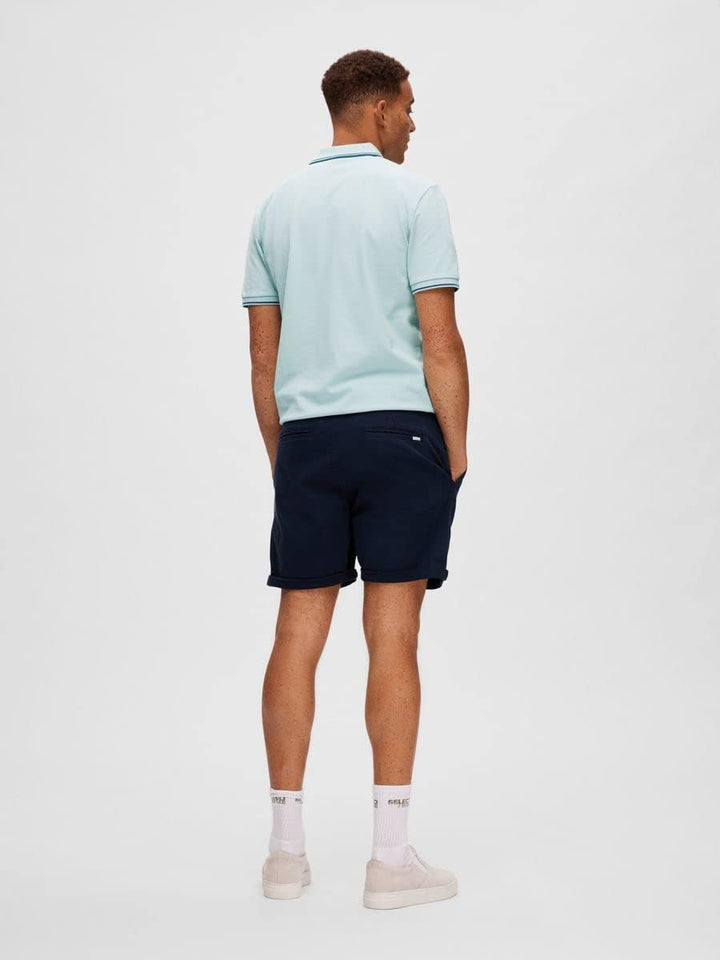 SELETED HOMME Herren Slhcomfort-Gabriel Shorts W Noos Chinoshorts, Dark Sapphire