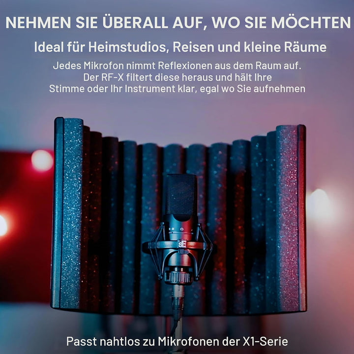 SE ELECTRONICS X1 S Mikrofon und Akustik Panel Set schwarzes, schwarzes