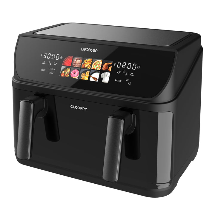 Cecotec Heissluftfritteuse ohne Öl - 10L - Grillplatte - Grill - Doppelte Heizelemente - Air Fryer C