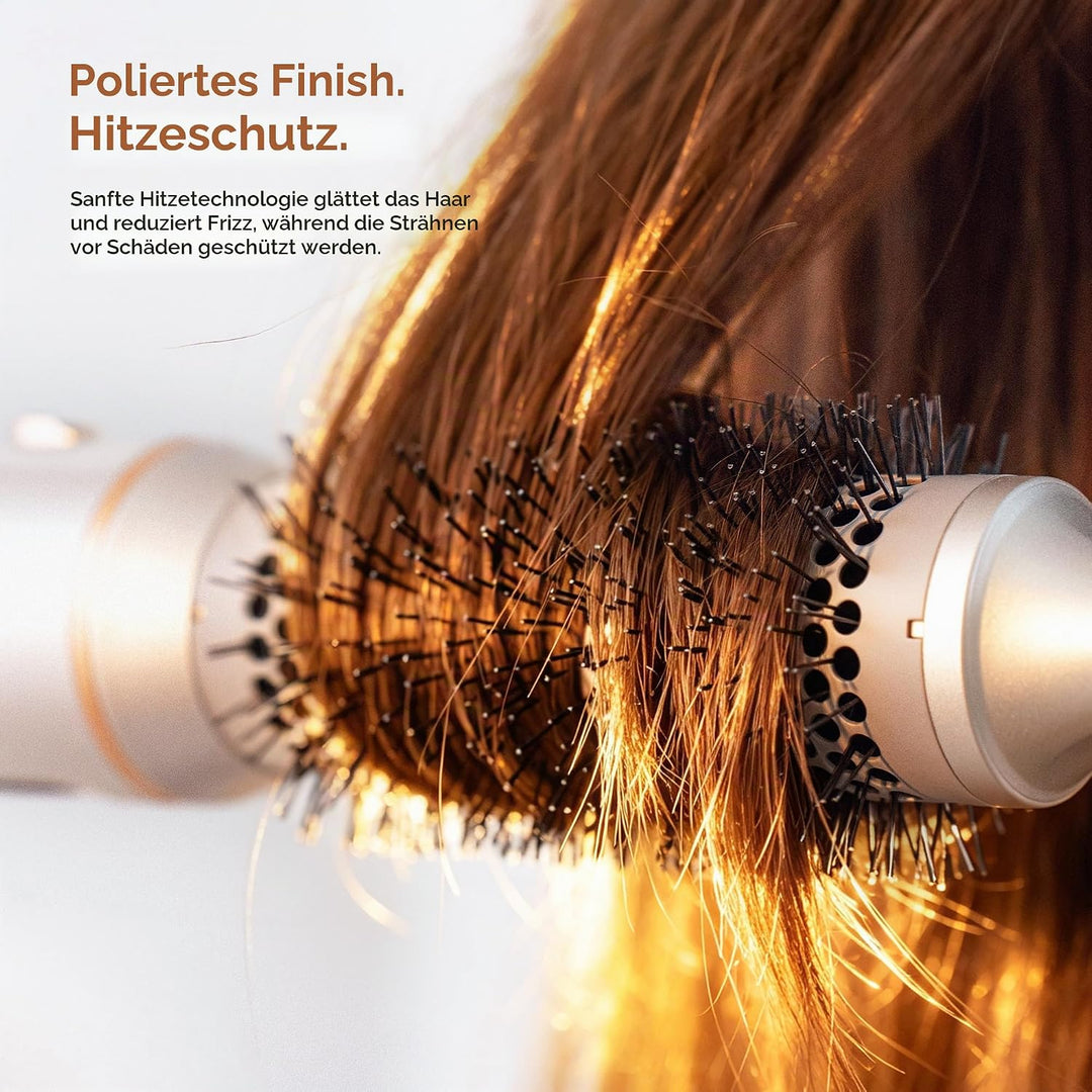 UKLISS Airstyler 6 in 1 mit LCD-Display, Hairstyler &amp; Haarstyler Set mit Hair Dryer, Rundbürstenföhn
