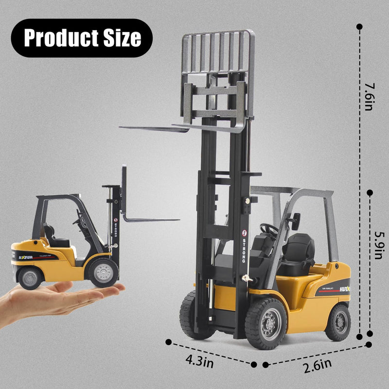 fisca Die-cast Bagger Baggerlader Frontlader LKW 1/50 Metalltechnik Fahrzeug BAU Traktor Modell Samm