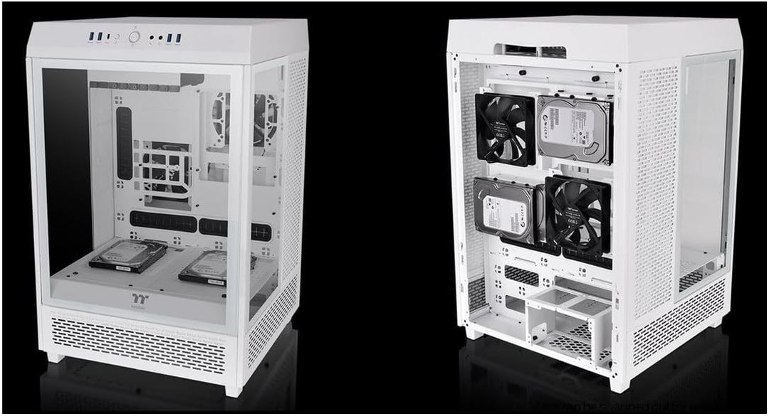 Thermaltake | The Tower 500 | Mid-Tower-Gehäuse| 3X 4mm gehärtetes Glas| weiss, CA-1X1-00M6WN-00