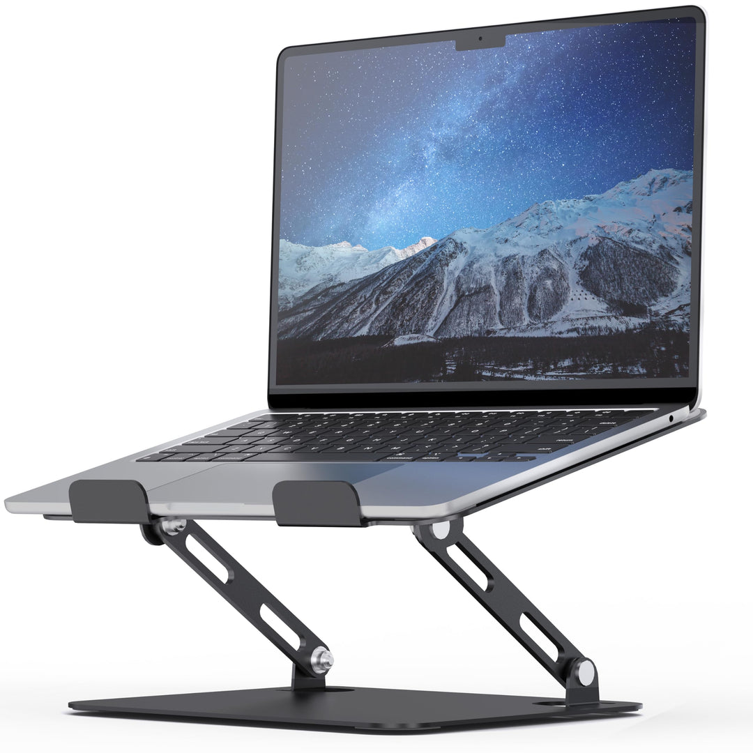 SOUNDANCE Laptop-Ständer für Schreibtisch mit Stabiler Schwerer Basis, verstellbare Höhe Multi-Winke