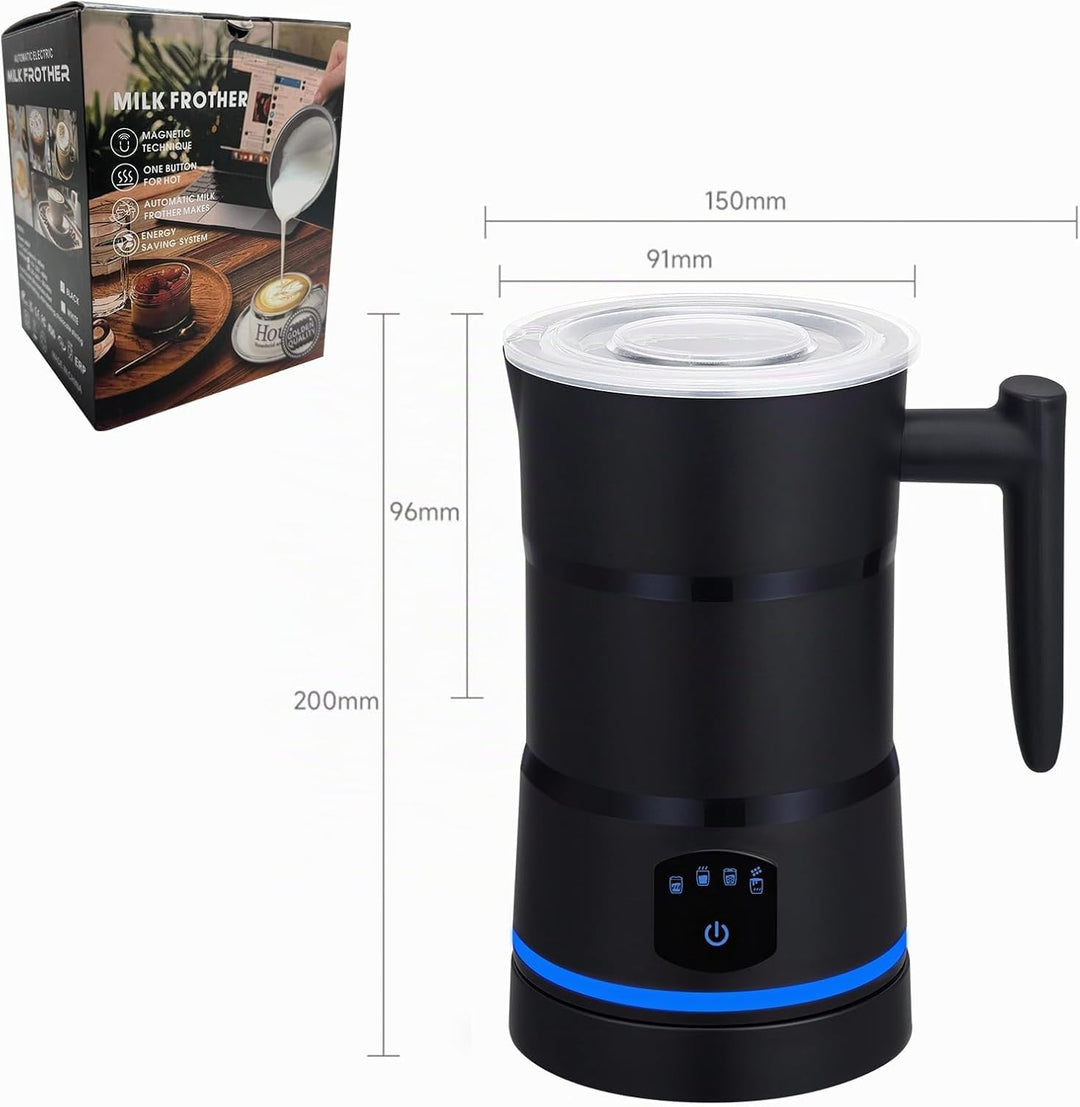 Milchaufschäumer Elektrisch 4 in 1,430ml Grosses Automatischer Milchschäumer,Geräuschloser,Abschaltu