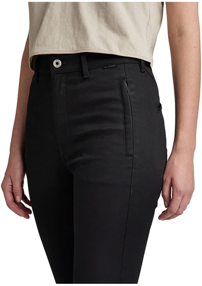 G-STAR RAW Damen Skinny Chinohose Pants 24W / 32L Schwarz (Dk Black D22892-c105-6484), 24W / 32L Sch