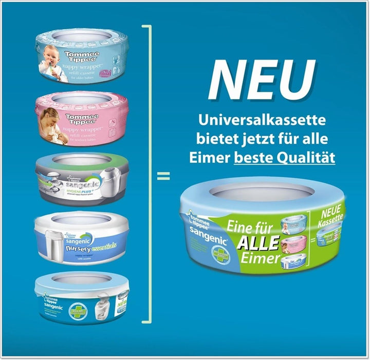 Sangenic - 3 Nachfüllkassetten für alle Windeltwister MK3, MK4, MK5 & Twist & Click