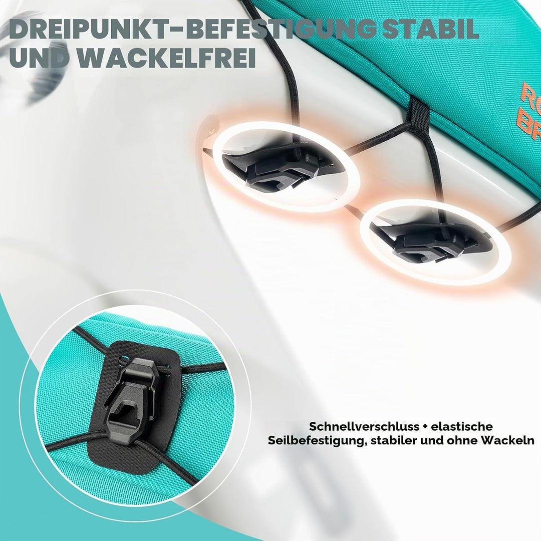ROCKBROS Fahrrad Rahmentasche Oberrohrtasche, Schmale Fahrradtasche aus Polyester, Schnellmontage mi
