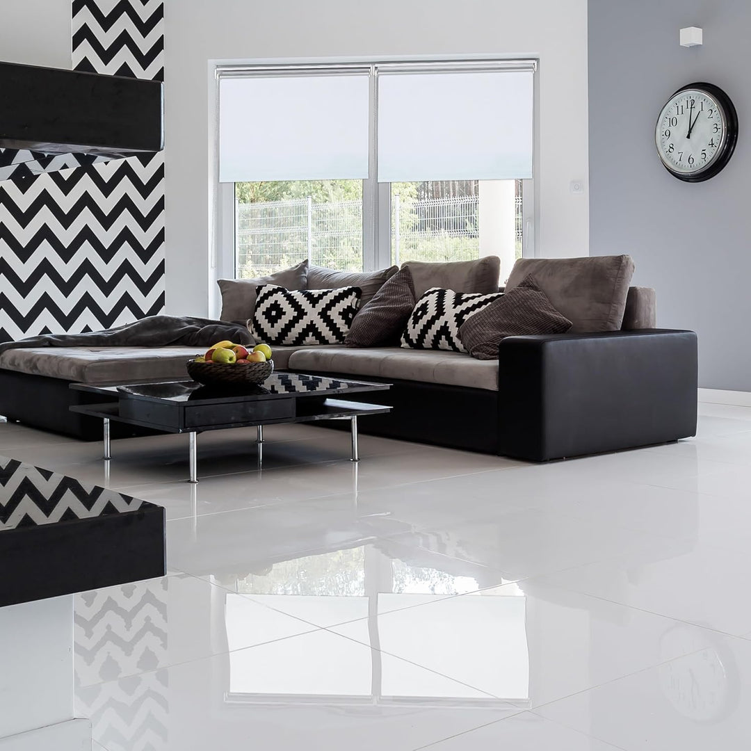 Relaxdays Thermorollo, ohne Bohren, Klemmfix, Kettenzug, 70x220 cm, Stoffbreite 66 cm, blickdichtes