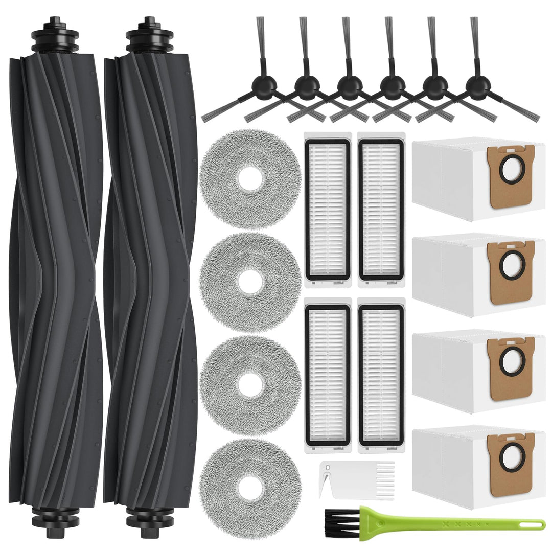 RUKHOOL Zubehör für Dreame L20 Ultra Complete / L20 Ultra Ersatzteile Zubehörset mit 2 Hauptbürste,