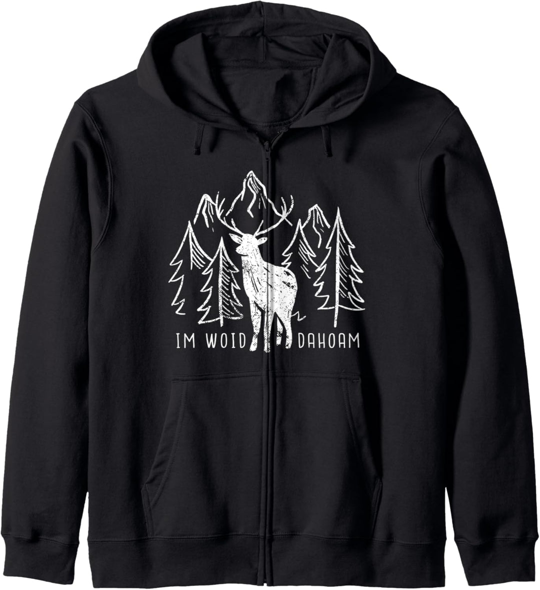 IM WOID DAHOAM Hirsch Jäger Kapuzenjacke