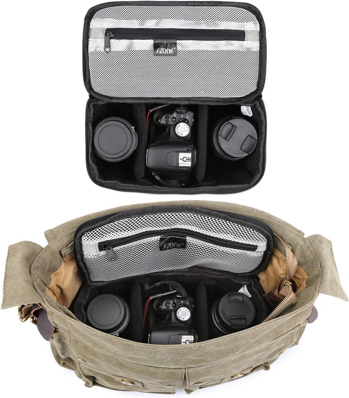 S-ZONE Kameratasche Gepolsterte Shockproof Faltbare DSLR SLR TLR Blitzlicht Kameraschutz-Einsatz-Beu
