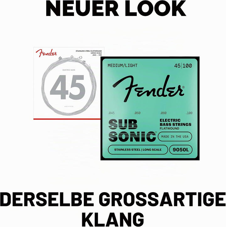 Fender 739050403 Saiten 9050L, 45-100 45-100 Leicht, 45-100 Saiten, 45-100 Leicht, 45-100 Saiten