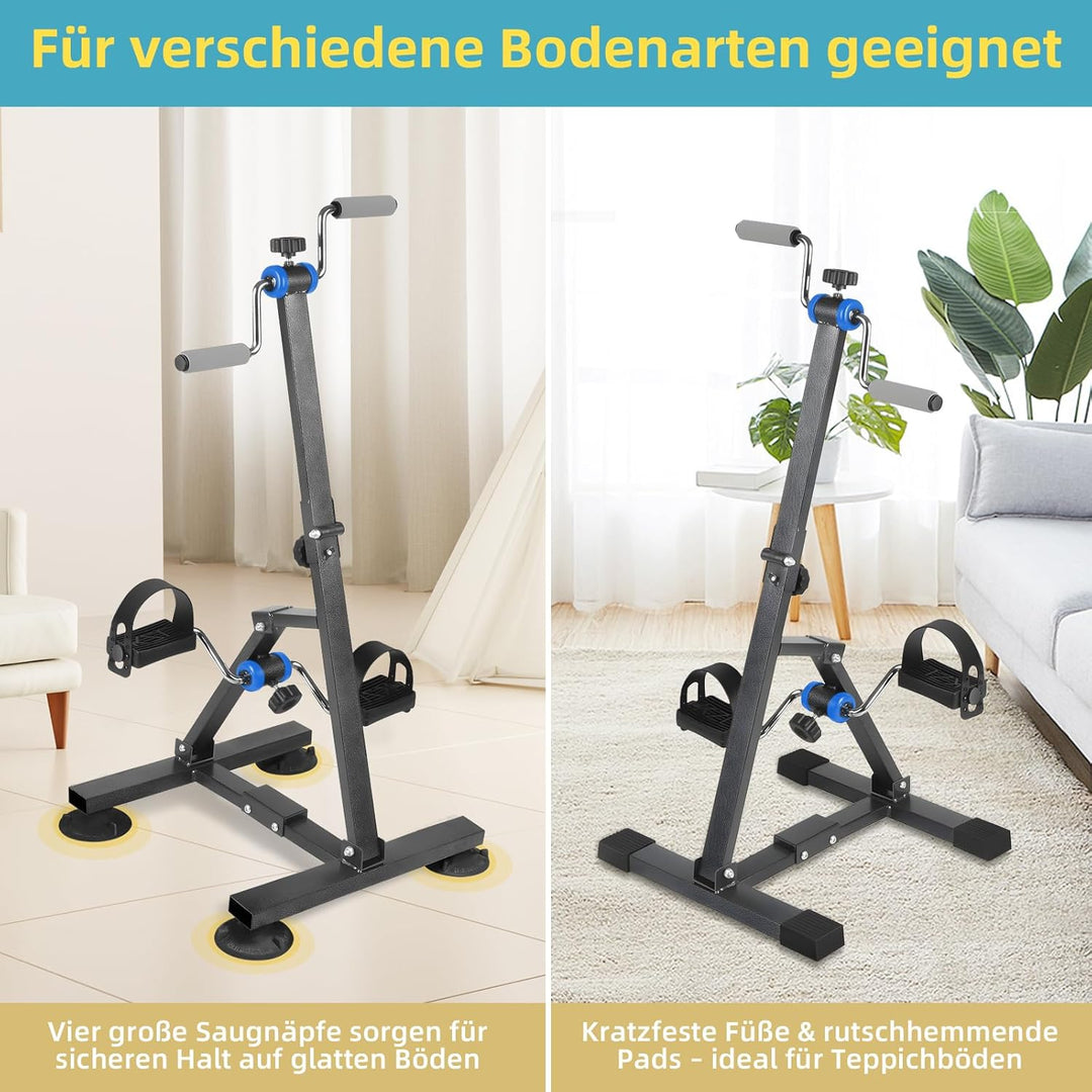 Faltbares Arm- und Bein-Ergometer für Senioren – Pedaltrainer für ältere Menschen, verstellbares Han