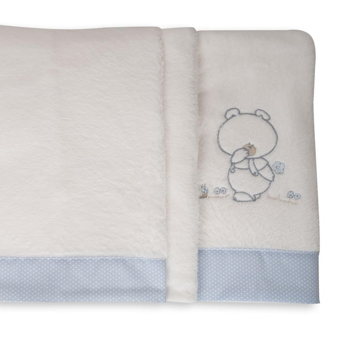 Babyline Bettwäsche-Set aus 100% Coralina-Stoff für Kinderbett/Bett, 70 x 140 cm, warm, superweich,