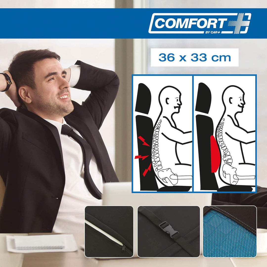 Lendenkissen für Autositz, viskoelastisch, mit Gel, für Auto, Büro oder Jede Art von Sitz