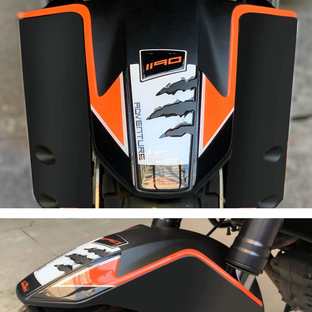 Resin Bike Aufkleber für Motorrad Kompatibel mit KTM 1190 Adventure S 2013-2016. Kotflügelschutz vor