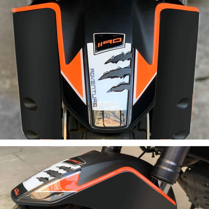 Resin Bike Aufkleber für Motorrad Kompatibel mit KTM 1190 Adventure S 2013-2016. Kotflügelschutz vor