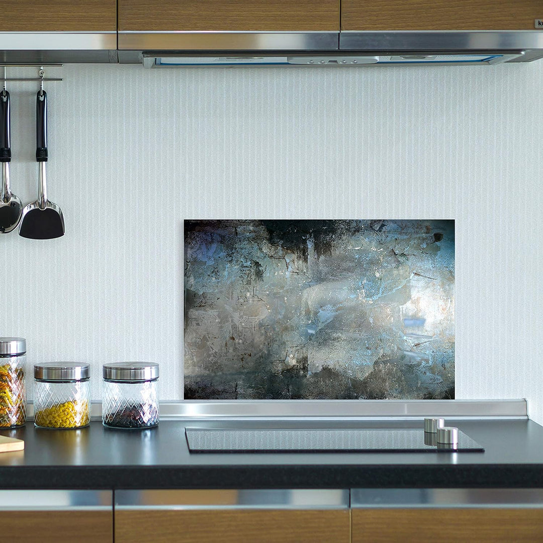 Cuadros Lifestyle Küchen Spritzschutz „Abstrakte Kunst“ 60x40 cm | Küchenrückwand | Alu-DiBond | Pan