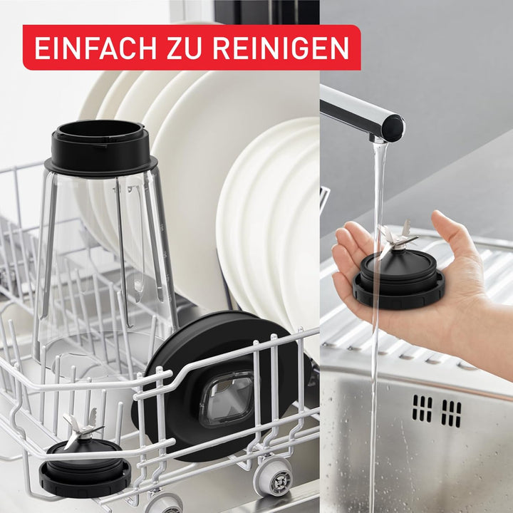 Tefal PerfectMix Essential Hochgeschwindigkeits-Standmixer, stufenlos einstellbare Geschwindigkeit,