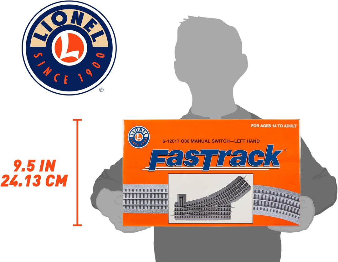Lionel 612017 FasTrack Elektrisches O-Messgerät Manueller, Linker Schalter, O36 Manual Switch O36 Ma
