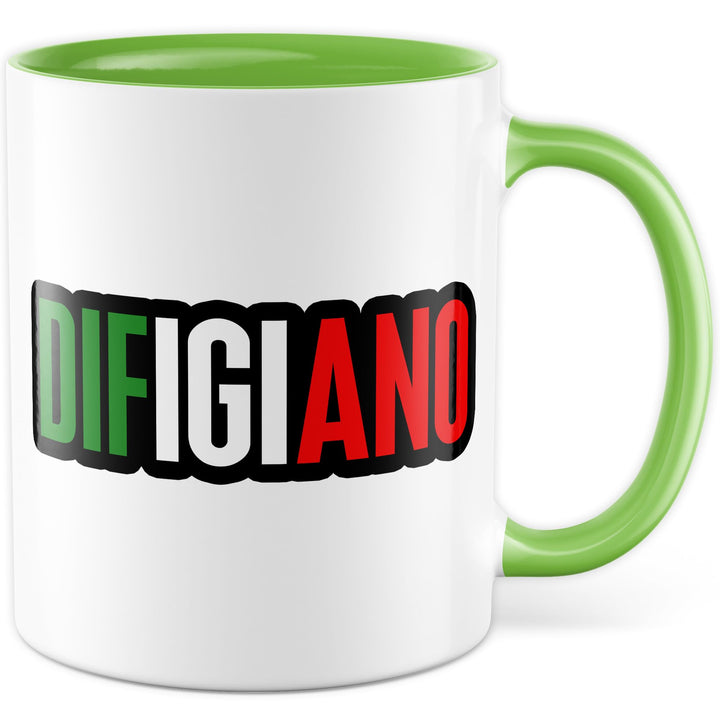 Bayern Tasse mit Spruch – Geschenk Difigiano – Kaffeetasse 330ml aus Keramik – Bayerisch Italien Wor