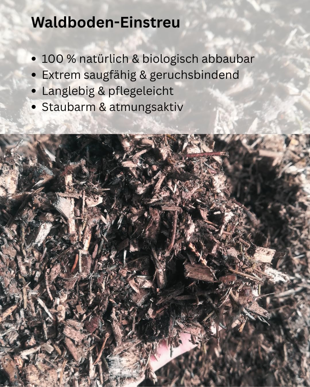 Jumbogras Waldboden Einstreu für Kleintiere und Grosstiere, natürliche Einstreu für Hasen, Kaninchen