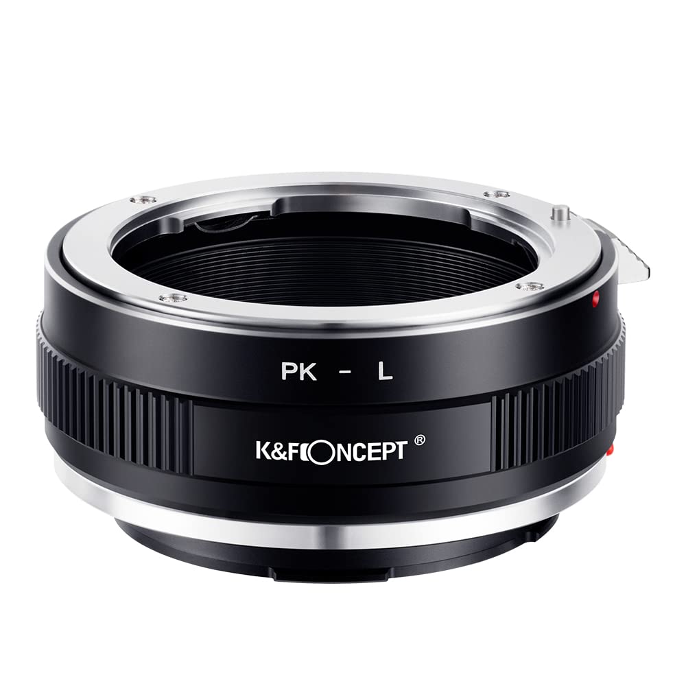 K&F Concept Objektivhalterungsadapter PK-L Manueller Fokus, kompatibel mit Pentax K(PK)-Objektiven a