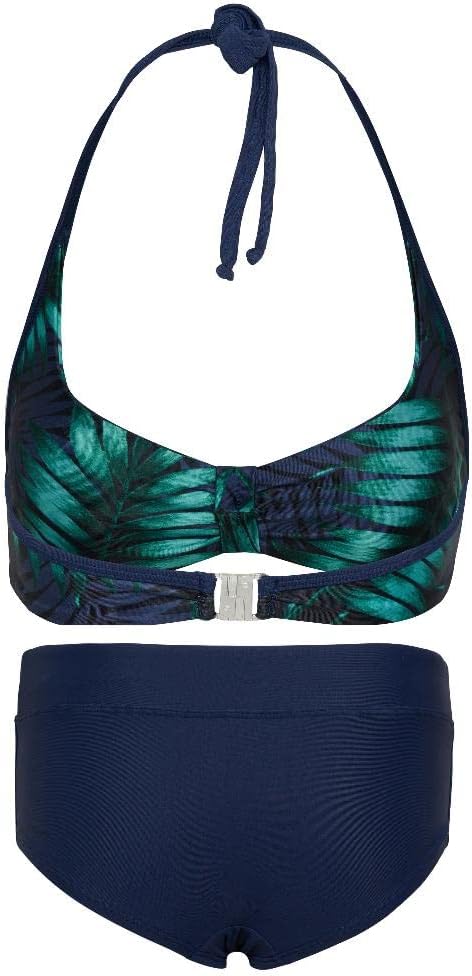 La-V Mädchen Neckholder-Bikini 152-158 Smaragdgrün, 152-158 Smaragdgr&amp;