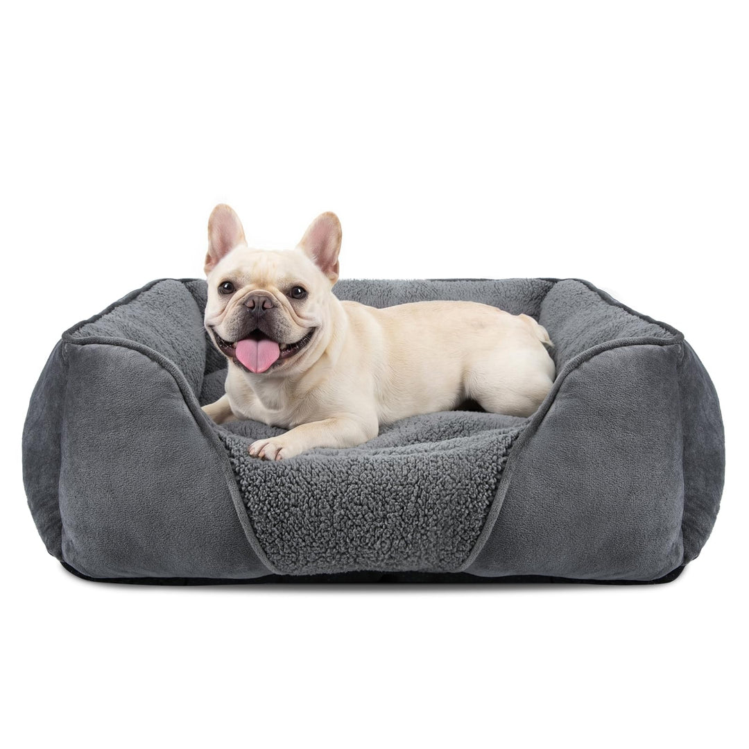 FURTIME Hundebett Kleine Hunde, Hundebett Waschbar Flauschig Hundekorb, Anti-Angst Hundebetten Weich