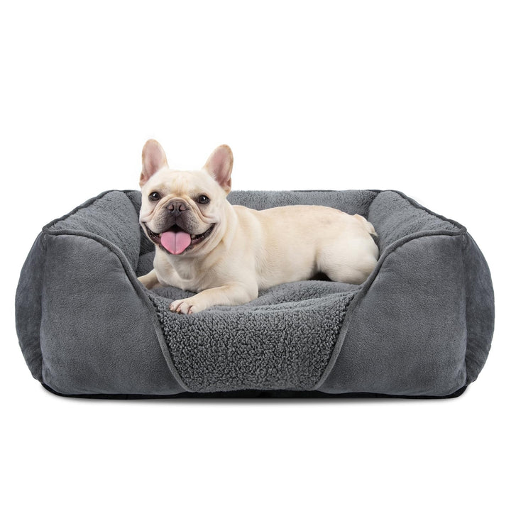 FURTIME Hundebett Kleine Hunde, Hundebett Waschbar Flauschig Hundekorb, Anti-Angst Hundebetten Weich