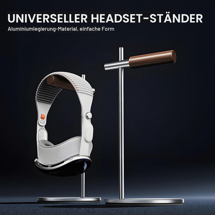 Kopfhörerständer aus Eichenholz, Headset Ständer für Schreibtisch, Universal Halterung Halter für Ai