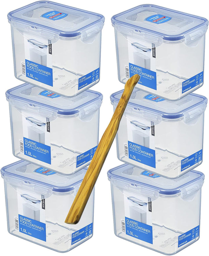 Lock & Lock Frischhaltedosen Set 6-teilig HPL 812 je 1,0 Liter