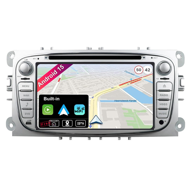 JOYX Android 10 Autoradio Passt für Ford Focus/Mondeo/S-Max/C-Max/Galaxy Navigation -GPS 2 Din - Can