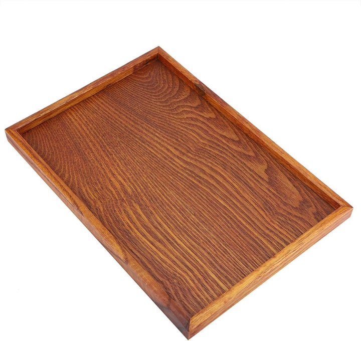 Tyenaza Holz Servierplatte Tablett Platte, Holzsteakplatten, solide natürliche rechteckige kleine Ho