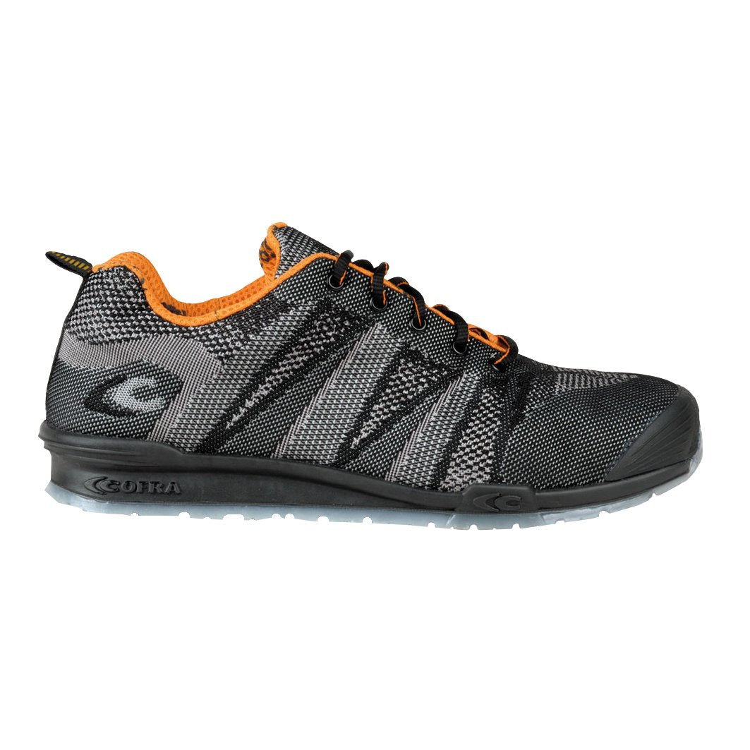 Cofra 78800-002.W46 FLUENT BLACK/ORANGE S1 P SRC Sicherheitsschuhe, Schwarz/Grau/Orange, Grösse 46 4