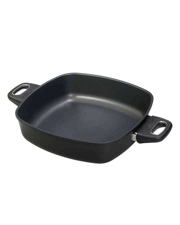 Original Gundel GUSS-QUADRAT-KASSEROLLE INDUKTION, 28 x 28 cm, Höhe 7 cm, Viereckpfanne, backofenfes