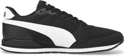 PUMA Unisex ST Runner v3 Mesh Sneaker, Black White, 40 EU