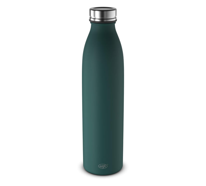 alfi PURE BOTTLE 750ml, dunkelgrün, pine green, Isolierflasche aus Edelstahl, kohlensäurefest, 12h h