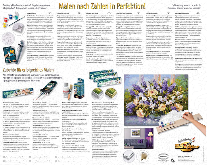 Schipper 609130717 Malen nach Zahlen - Sommerblumen - Bilder malen für Erwachsene, inklusive Pinsel