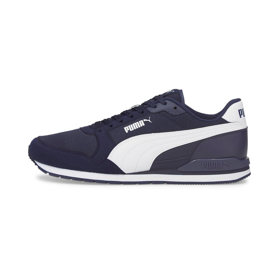 PUMA Unisex St Runner V3 Mesh Sneaker 40.5 EU Peacoat Puma White, 40.5 EU Peacoat Puma White