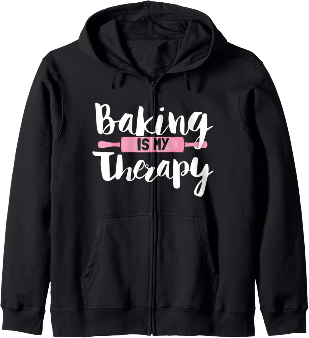 Lustiger Bäcker Spruch I Backen Ist Meine Therapie Kapuzenjacke