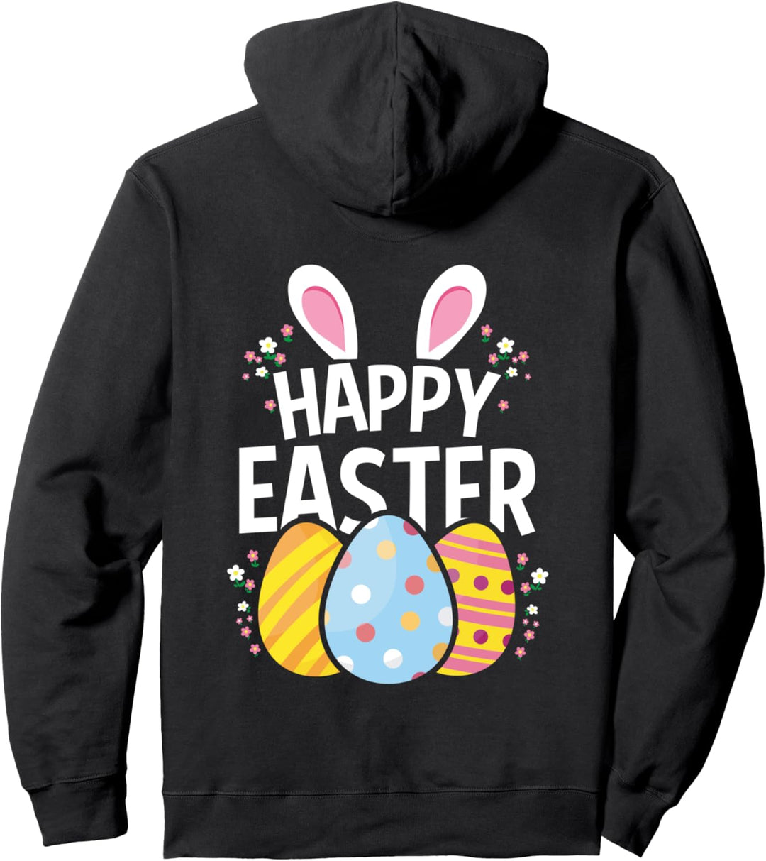 Frohe Ostern Geschenk Osterei Hasenohren Pullover Hoodie