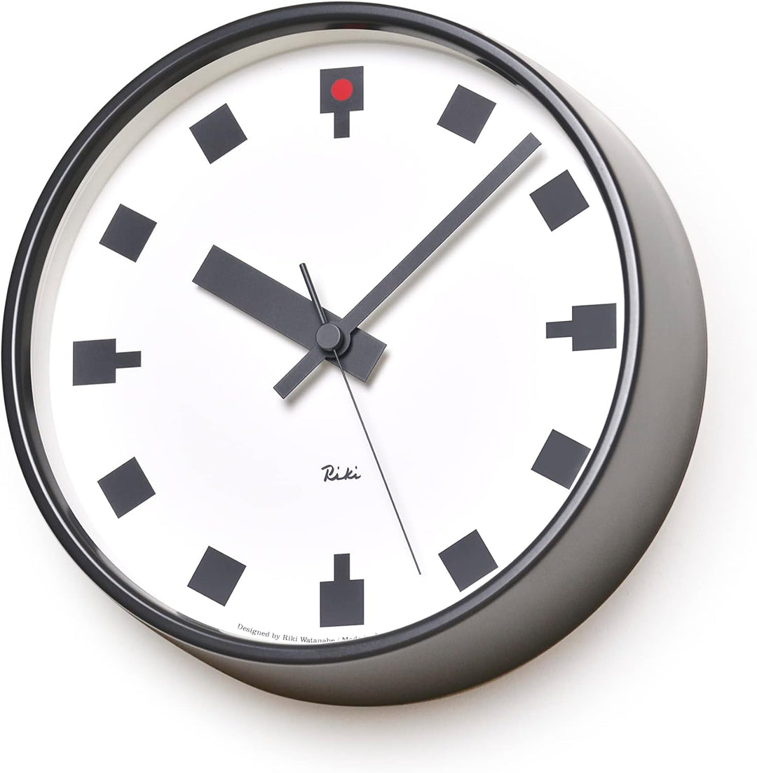 Lemnos WR12-04 Riki- Hibiya Clock klein Durchmesser: 20,4 cm, Durchmesser: 20,4 cm