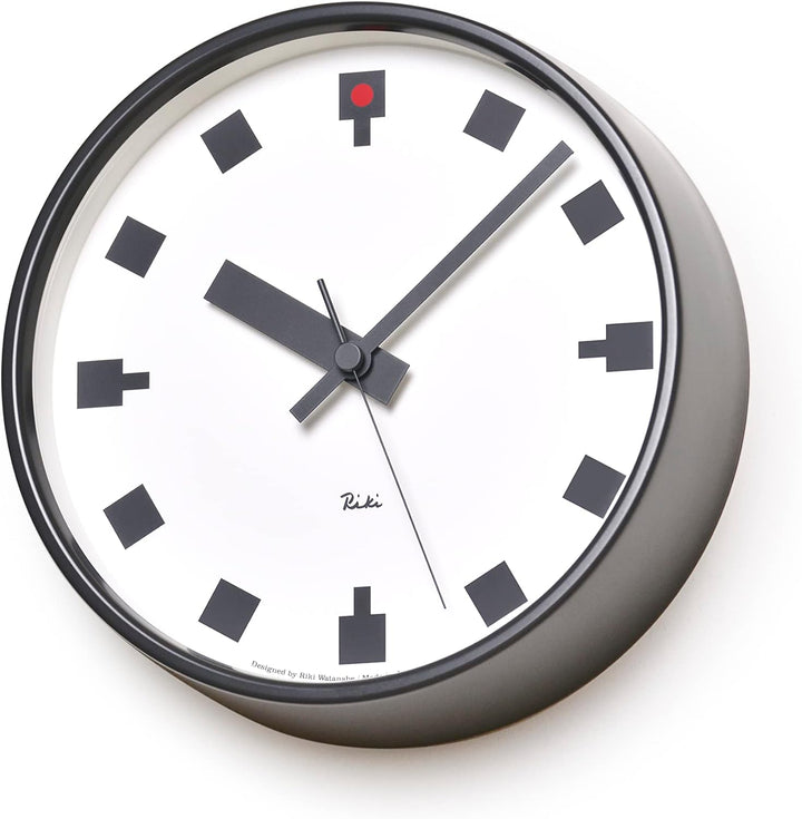 Lemnos WR12-04 Riki- Hibiya Clock klein Durchmesser: 20,4 cm, Durchmesser: 20,4 cm