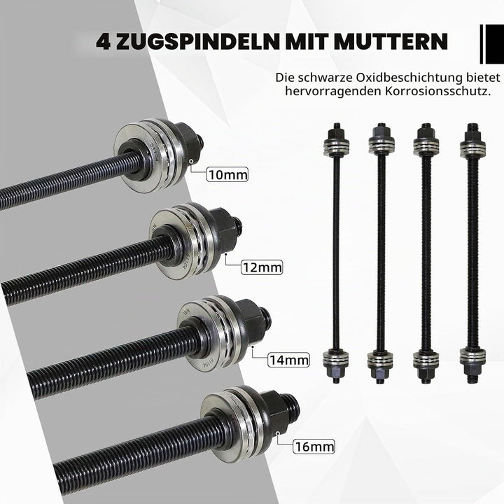 CCLIFE 26tlg Lager Gummibuchsen Radlager Buchsen Silentlager Demontage Abzieher Ausdrücker Werkzeug
