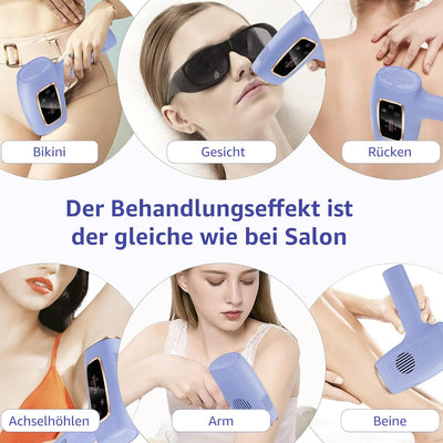 Rodzon IPL Geräte Haarentfernung Laser für Männer und Frauen, 999,999 Lichtimpulse Laser Haarentfern