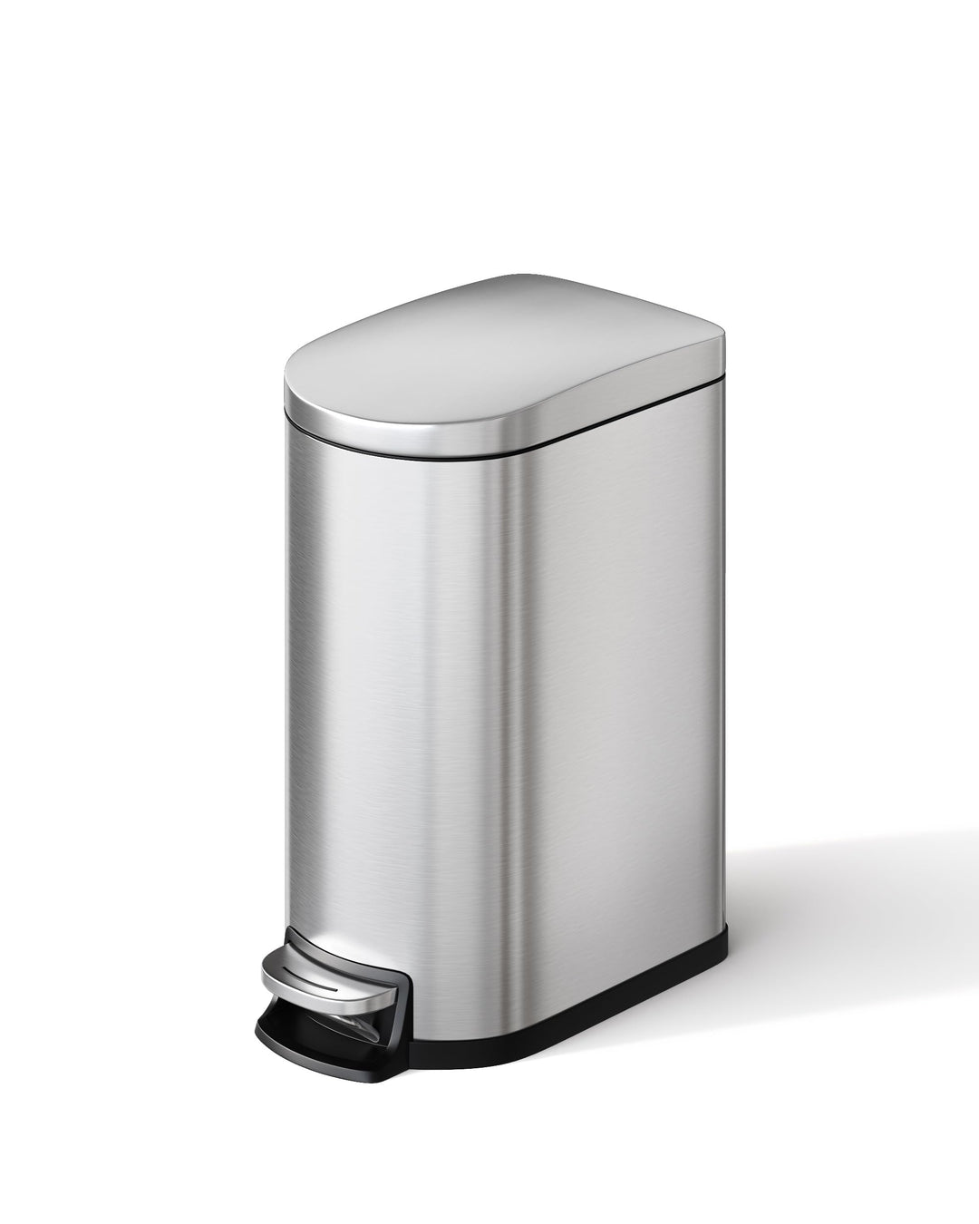 GarveeHome 10 Liter badezimmer mülleimer aus Edelstahl mit Deckel, schlankes und wasserdichtes Desig