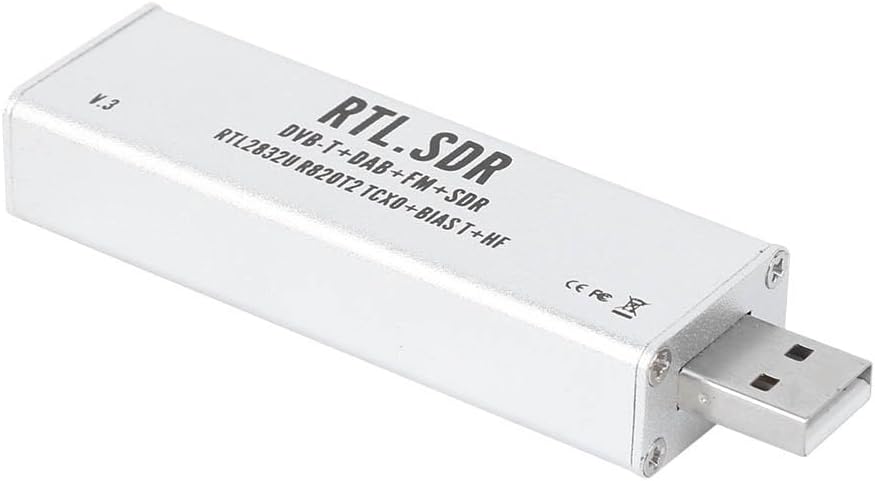 Elprico RTL SDR Stick, 0,1-MHz-1,7-GHz-Vollbandempfänger RTL SDR Funkkommunikationssystem-basiertes
