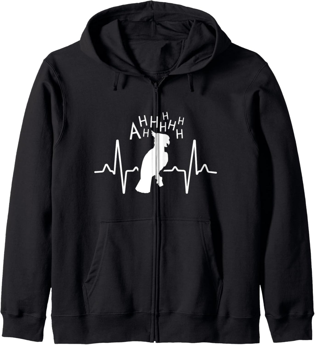 Parrot Shirt For Women Screaming Cockatoo Gifts Heartbeat Kapuzenjacke